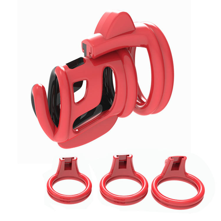 Hard plastic chastity cage, cobra male cage, lightweight chastity device, plastic penis cage, secure chastity cage, Pratiharye Cobra Hard Plastic Chastity Cage
Ferrari Resin Male Chastity Cage