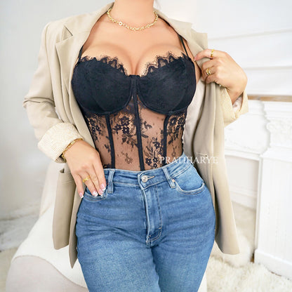 Pratiharye evening wear
women partywear outfits
sexy corset for women
stylish women tops
Fishbone Eyelace Corset/Top