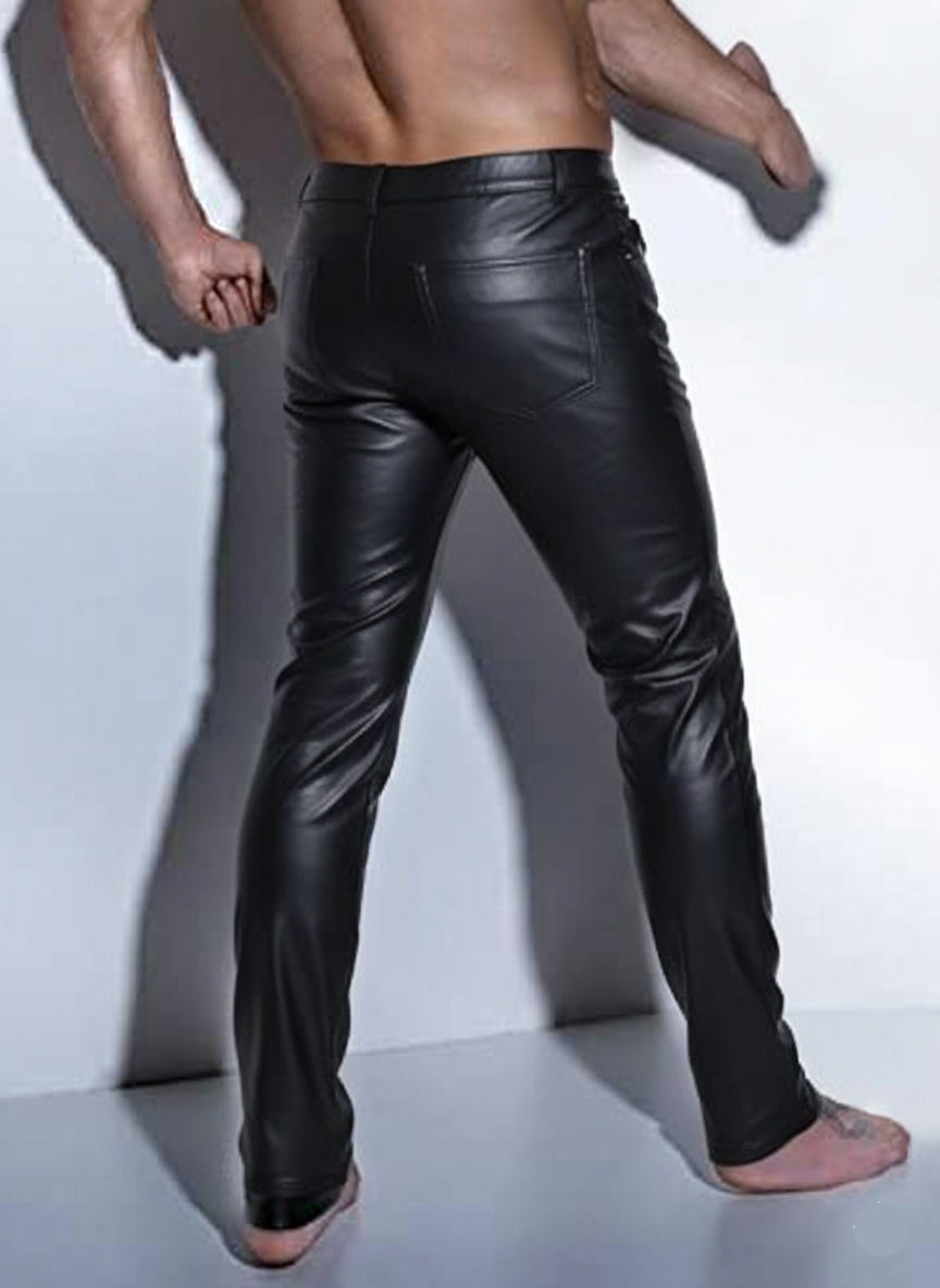 Men’s Matt Finish Open-Front Fetish Pants