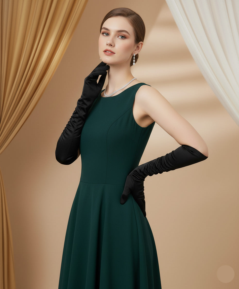 Elegance Satin Opera Gloves