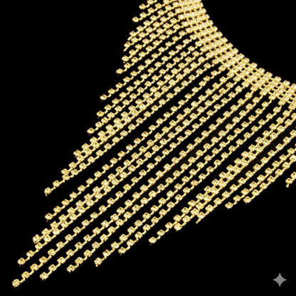 Midnight Dazzle Rhinestone Chain Thong