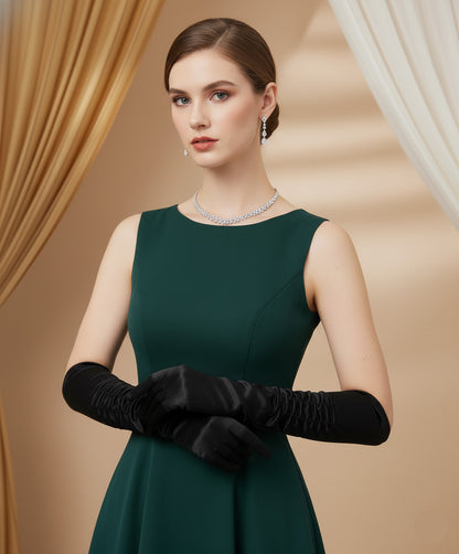 Elegance Satin Opera Gloves