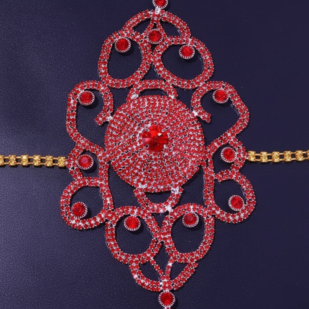 Scarlet Empress Body Chain Thong