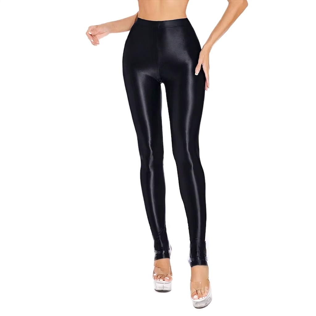 Sexy Shiny Leg Cut Legging/Stocking