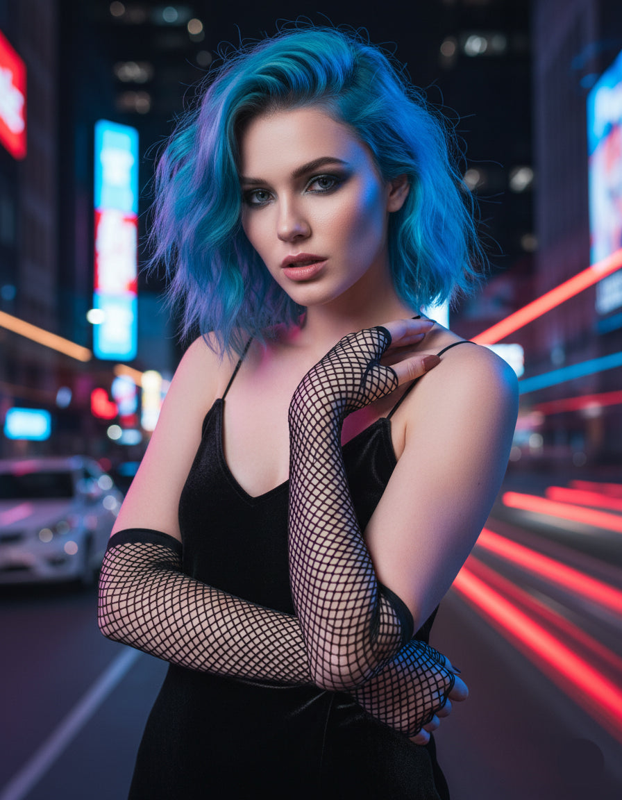 Fishnet Long Arm Gloves