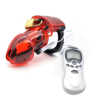 Remote Control Plastic Electric Chastity Cage