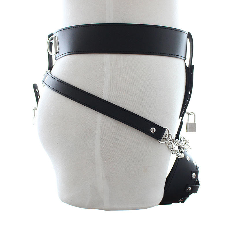 Male Chastity Belt with Lockable Pouch