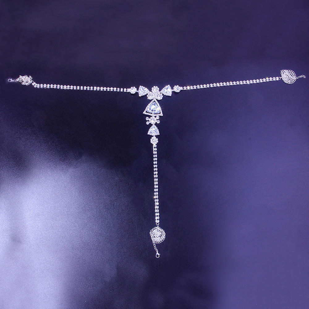 Luxury Gemstone Chain Thong