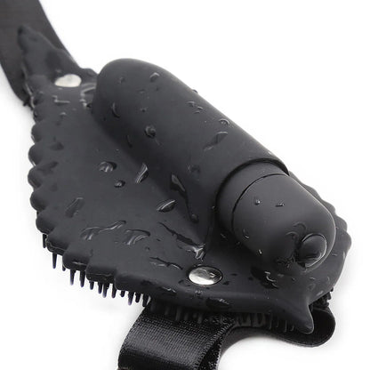 Silicone Vibrating Strap-On Harness