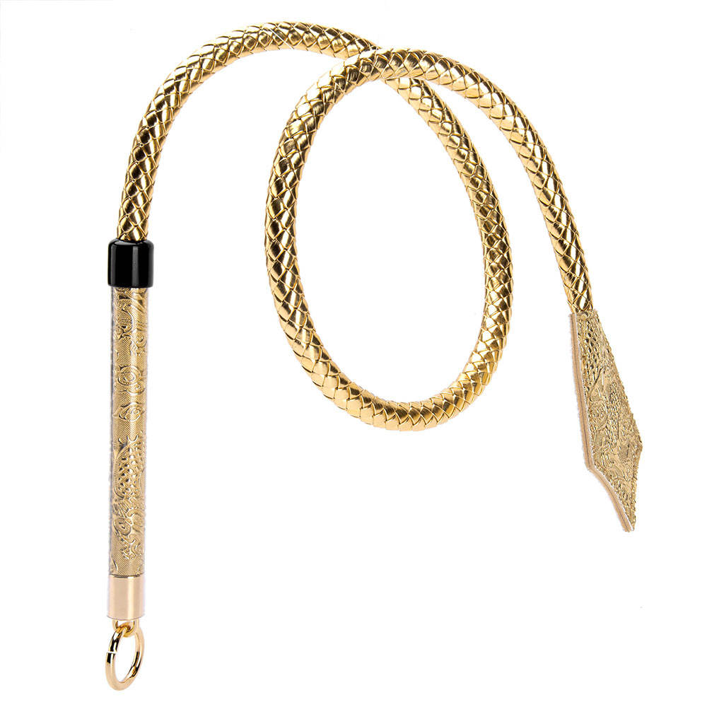Luxury Long Faux Leather Arabian Flogger
