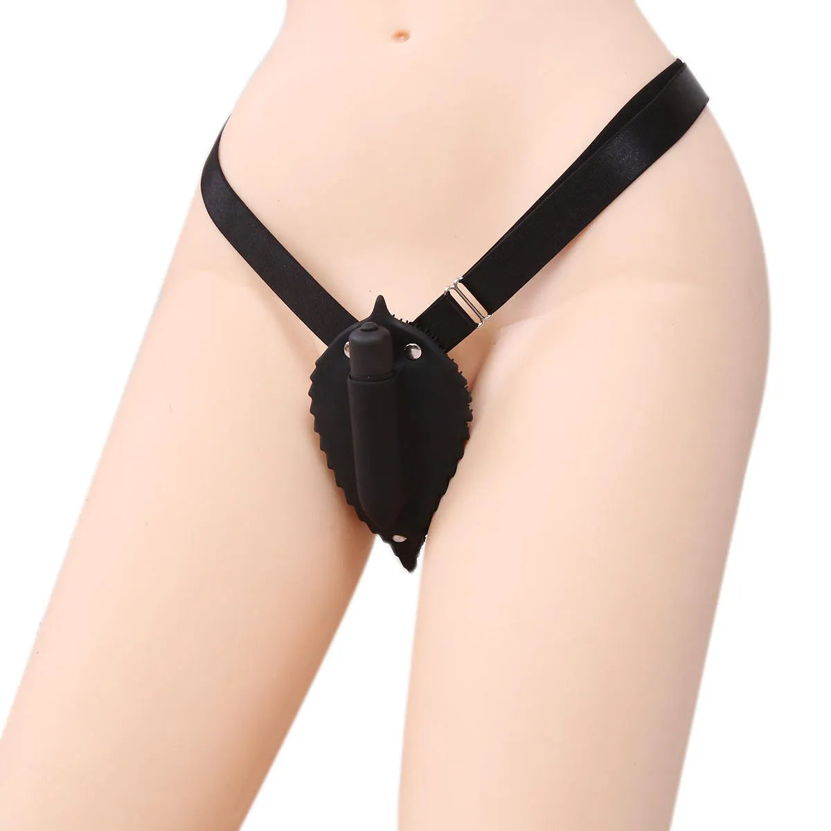 Silicone Vibrating Strap-On Harness