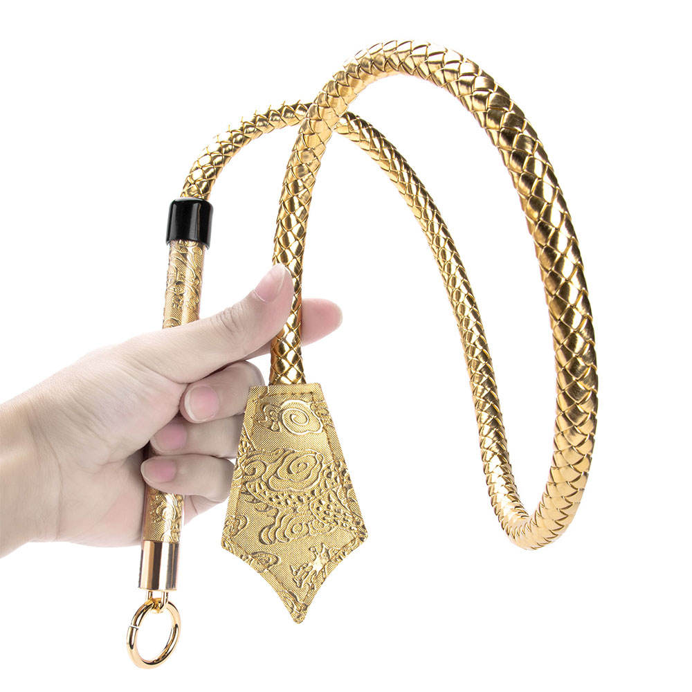 Luxury Long Faux Leather Arabian Flogger