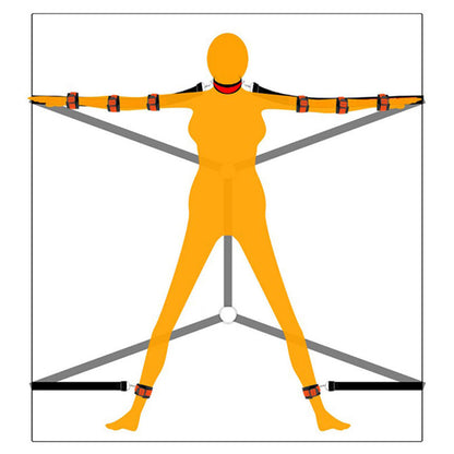 Hand &amp; Neck Strap Bondage Straps Bed Restraining