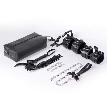 Cute Bow 7Pc BDSM Kit with Pouch