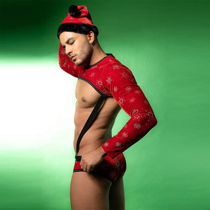 Red Santa Roleplay Costume Set