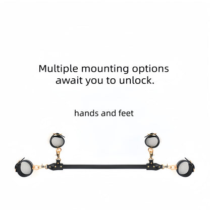 Luxury PU Leather Spreader Bar with Hand &amp; Anklecuff