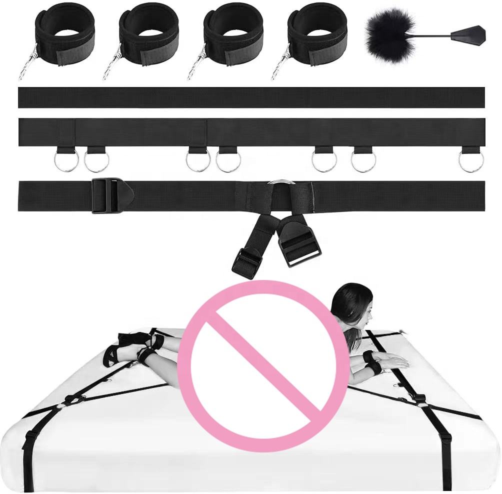 Multi Position Cross Bed Restraining with Feather Handcuff