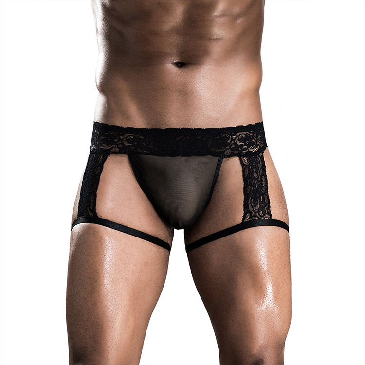 Lace Strap Sexy Mesh Brief