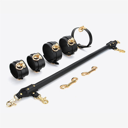 Luxury PU Leather Spreader Bar with Hand &amp; Anklecuff