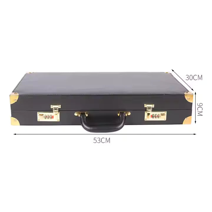 Luxurious Leather BDSM Kit with Lockable Storage Box