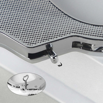 Premium Silver Metal Handcuffs with Heart Key