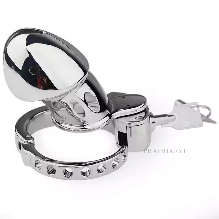 Adjustable Ring Metal Chastity Cage For Beginner