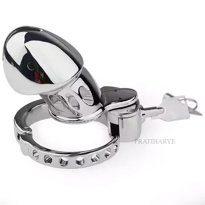 Adjustable Ring Metal Chastity Cage For Beginner