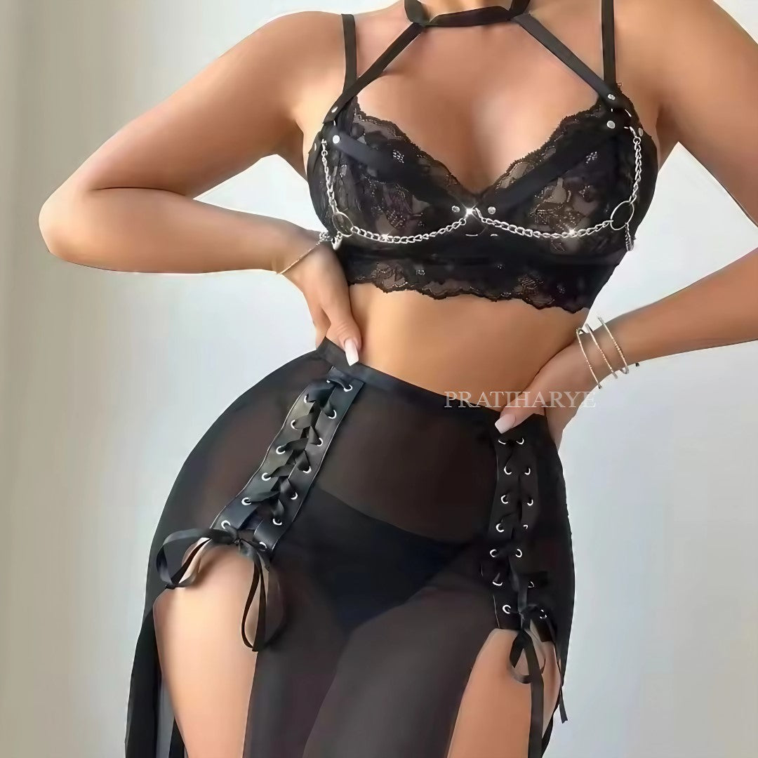 Sexy Lace Gown Lingerie