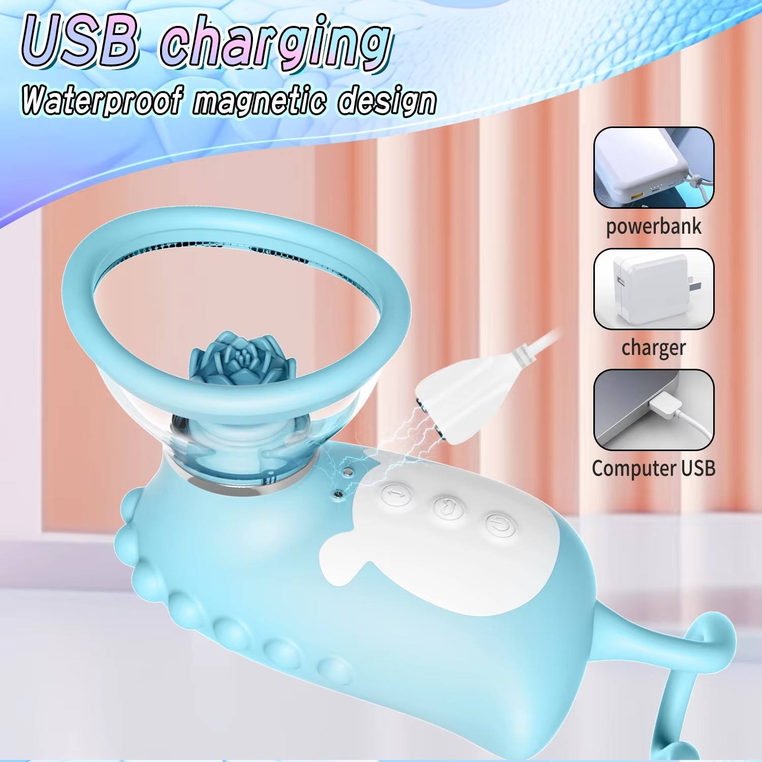 3 in 1 Suction Vibration &amp; Tongue Rotate Adult Toy