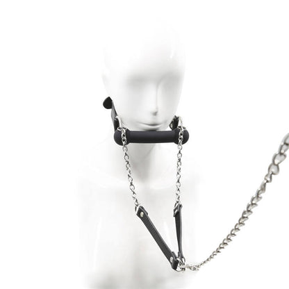 Dog Bone Mouth Gag &amp; Leash