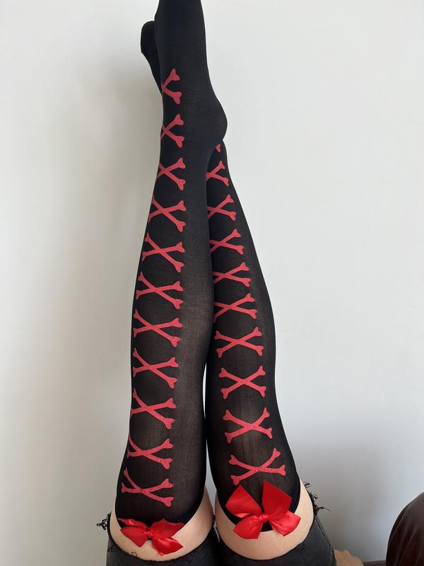 trendy latex leg accessories
Cross Pattern Fishnet Pantyhose
Open-Crotch Sheer Rhinestone Pantyhose
Crimson Desire Fishnet Stocking
Halloween Gothic Bone Thigh High Stocking