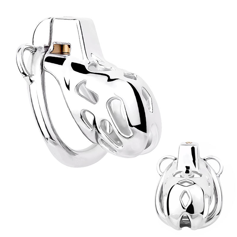 Heavy Premium Metal Strap Male Chastity Cage