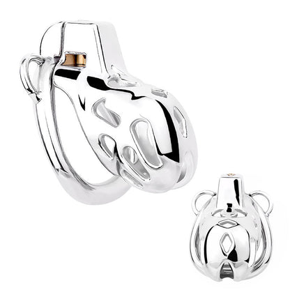 Heavy Premium Metal Strap Male Chastity Cage