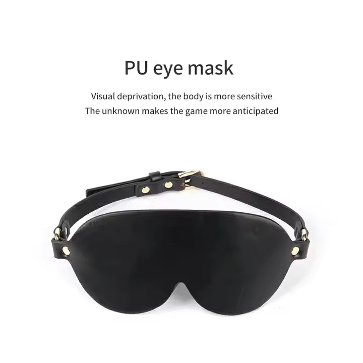 Luxurious Leather BDSM Kit with Lockable Storage Box