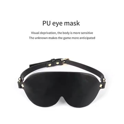 Luxurious Leather BDSM Kit with Lockable Storage Box