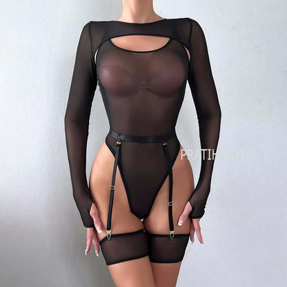 Top Bodysuit Garter set