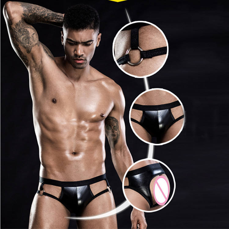 Black Desire Strappy Sexy Brief for Men