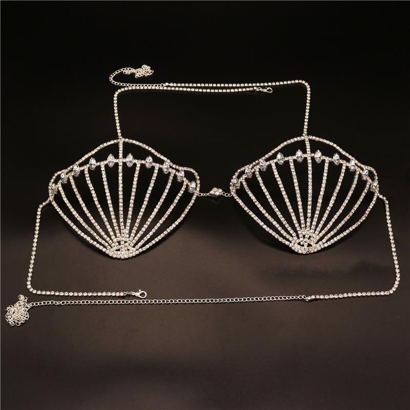Crystal Cage Luxury Rhinestone Bra