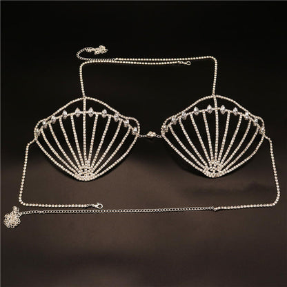 Crystal Cage Luxury Rhinestone Bra