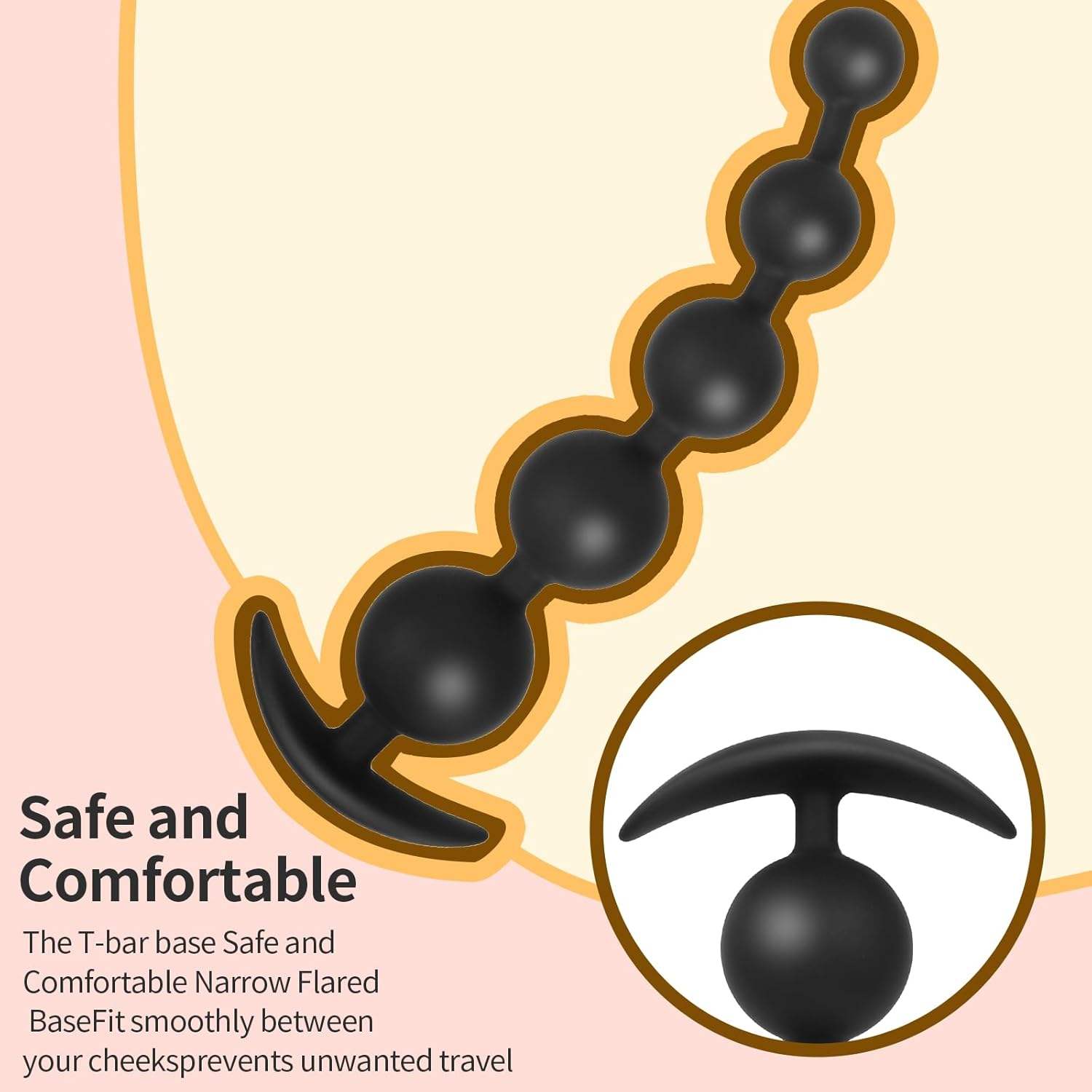 Long Silicone Anal Plug/Beads