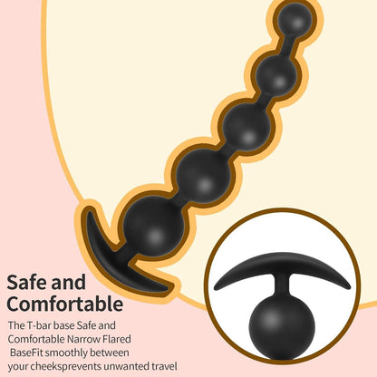 Long Silicone Anal Plug/Beads