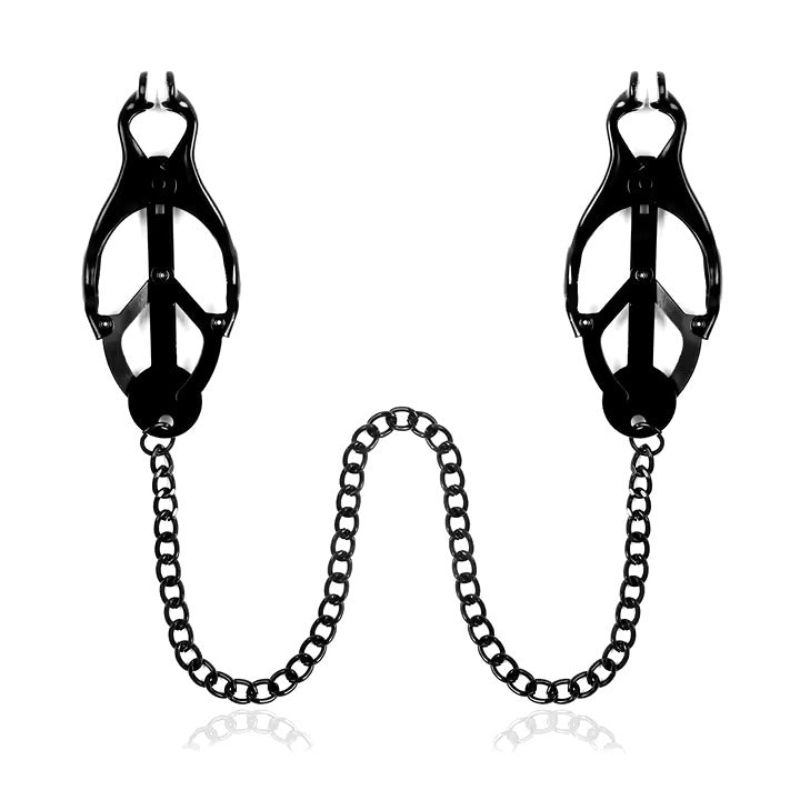 Gothic Nipple Clamps with Chain