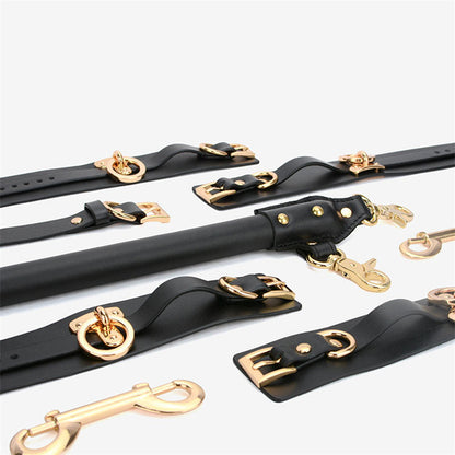 Luxury PU Leather Spreader Bar with Hand &amp; Anklecuff