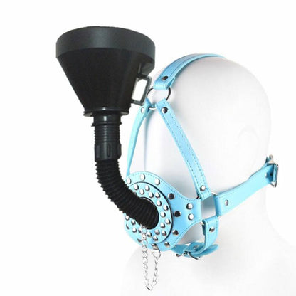 Funnel Studded Mouth Gag Head Bondage Set