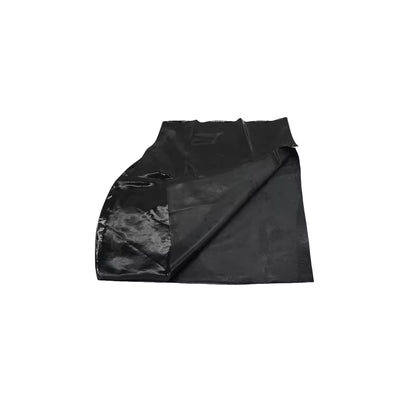 Handmade Premium Mold Side Slit Black Latex Mini Skirt