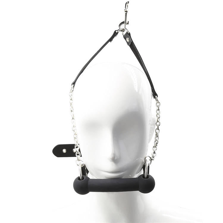 Dog Bone Mouth Gag &amp; Leash