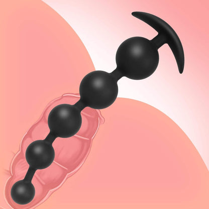 Long Silicone Anal Plug/Beads