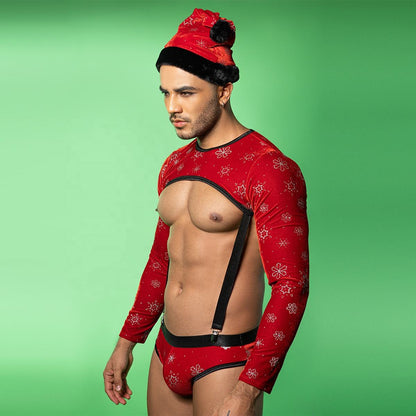 Red Santa Roleplay Costume Set