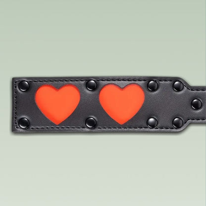 Leather Heart Paddle