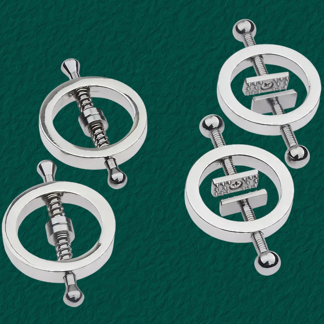 Adjustable Nipple Clamps Screw &amp; Spring